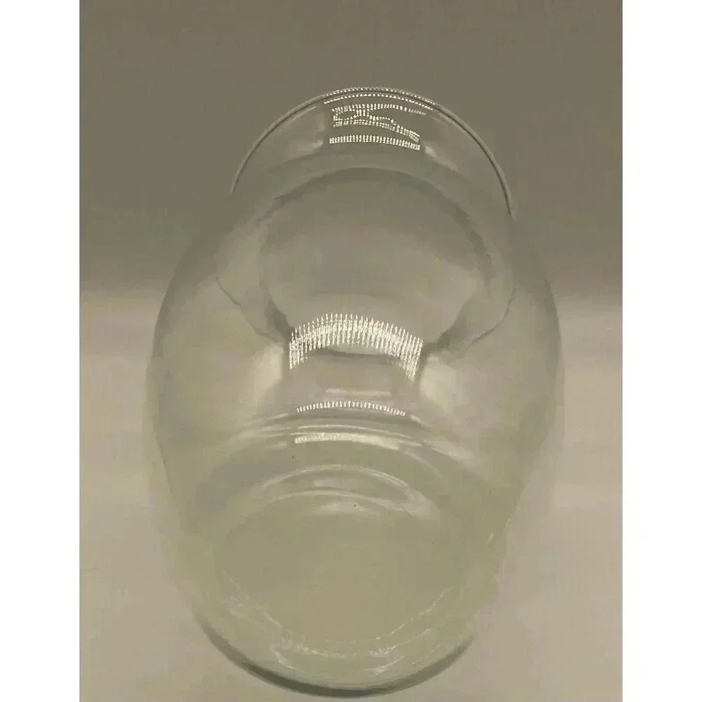 Flower Vase Clear Blown Glass‎ 8